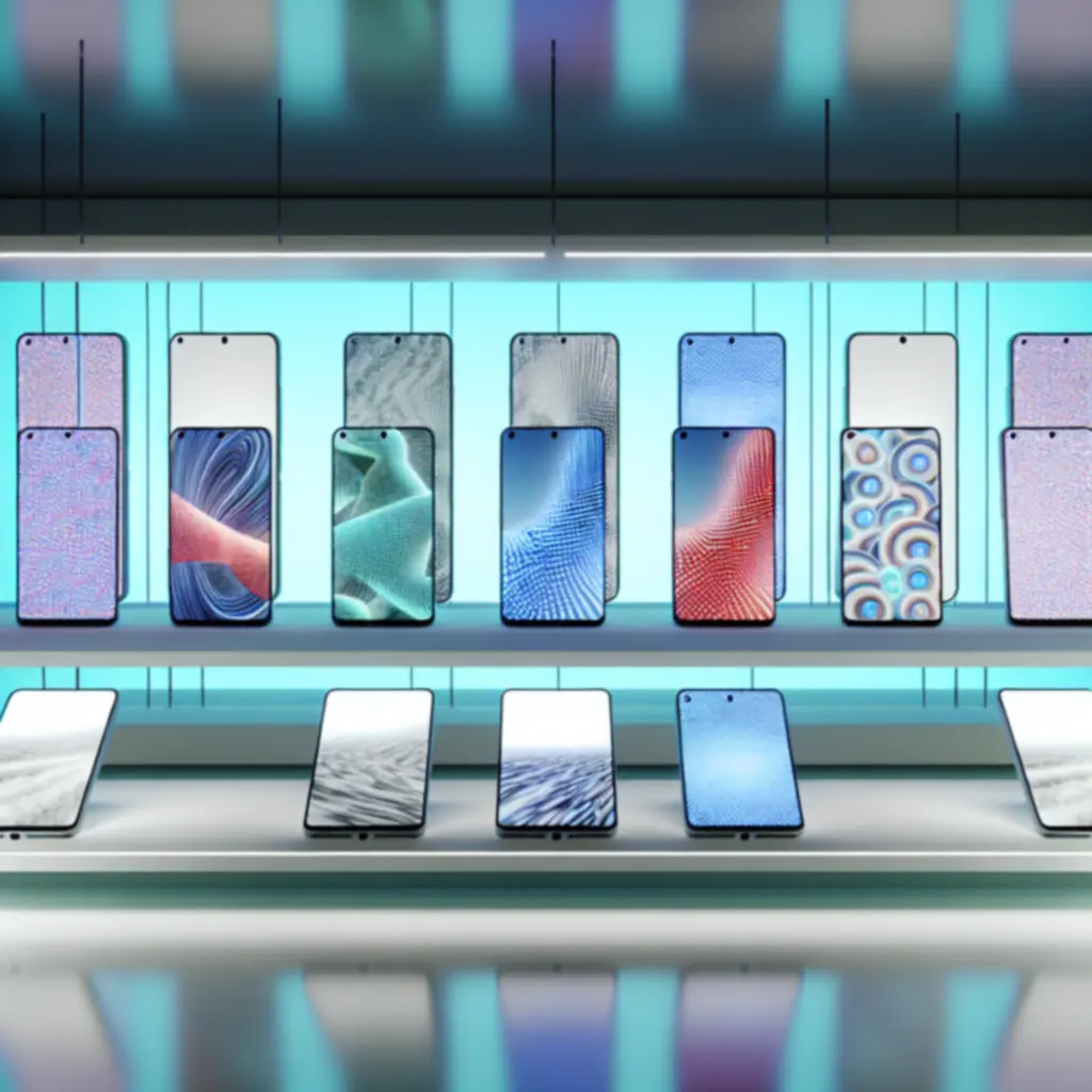 Line-up van high-end smartphones van verschillende merken