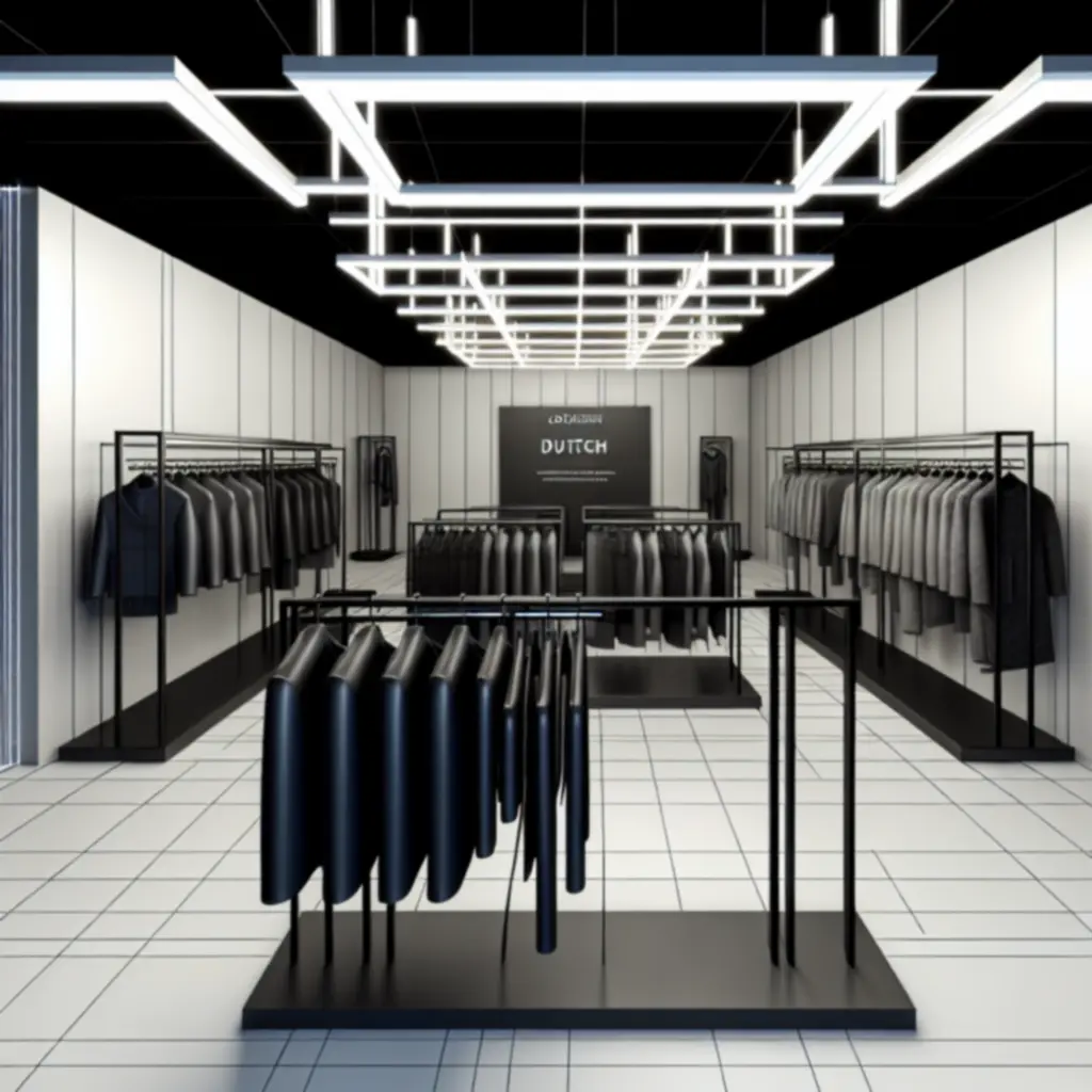 High-tech weergave van zorgvuldig samengestelde modecollecties