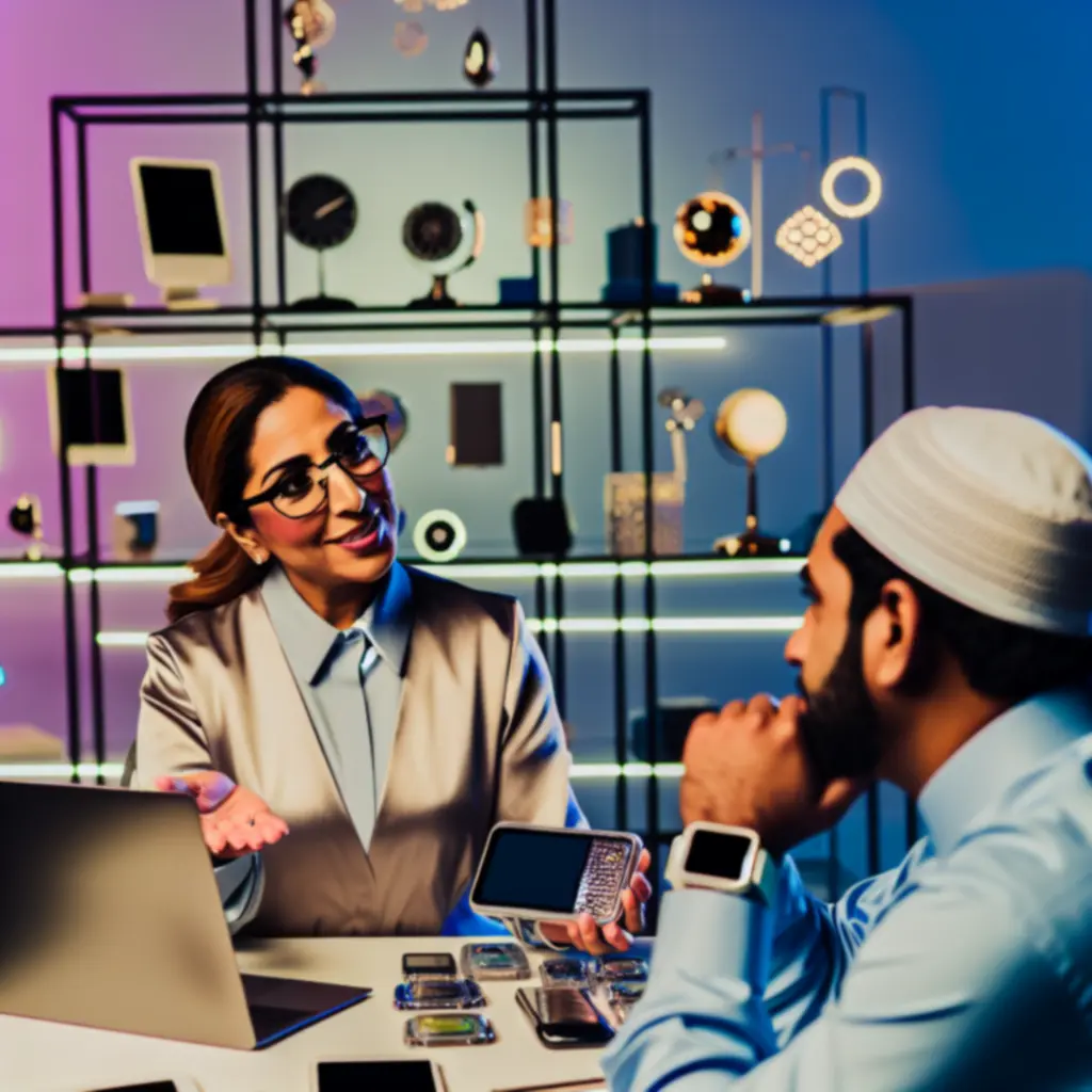 Technische ondersteuning voor gadgets met futuristische interface